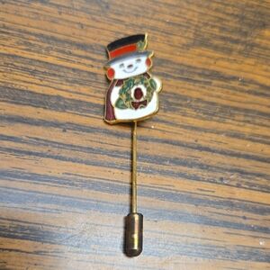 Festive Snowman Lapel Pin